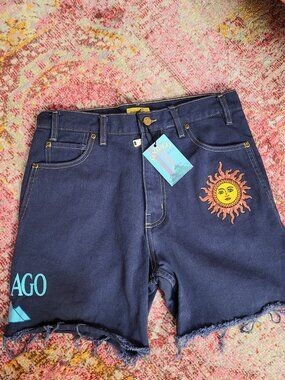 Russ SANTIAGO "lt Was You All Along" SunDenim Shorts - Unisex